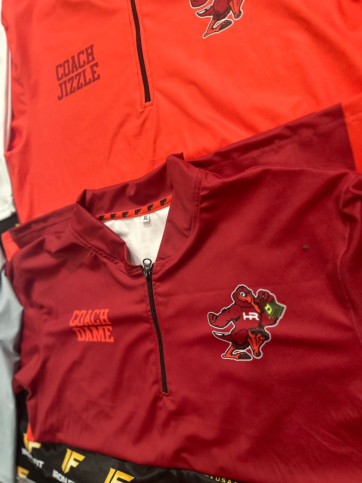 GMB Coaches — Personalized quarter-zip coach pullovers