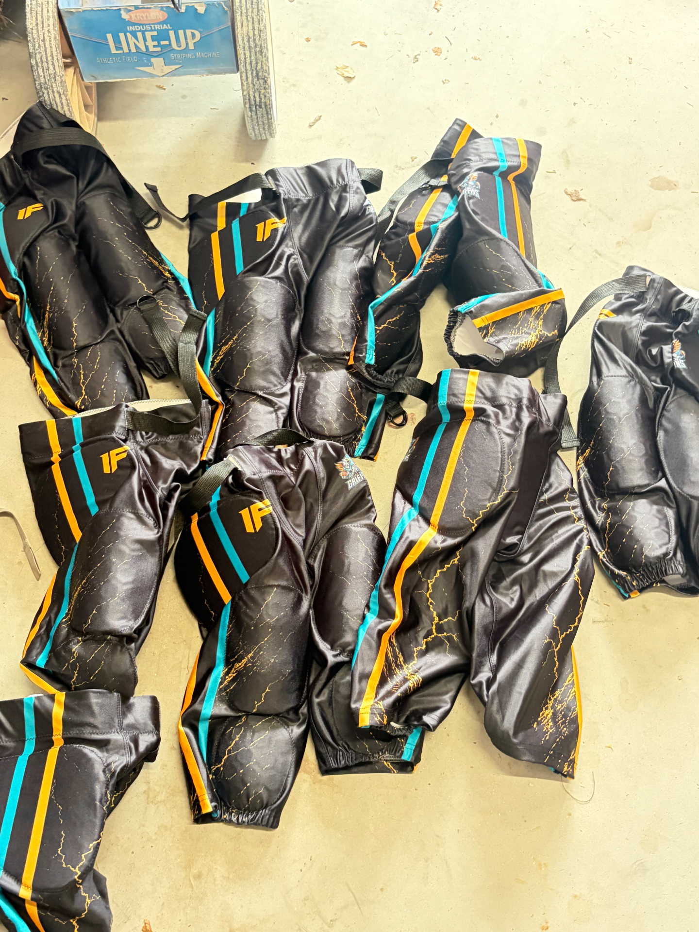 7 Cities Griffins — Integrated padded game pants, sublimated