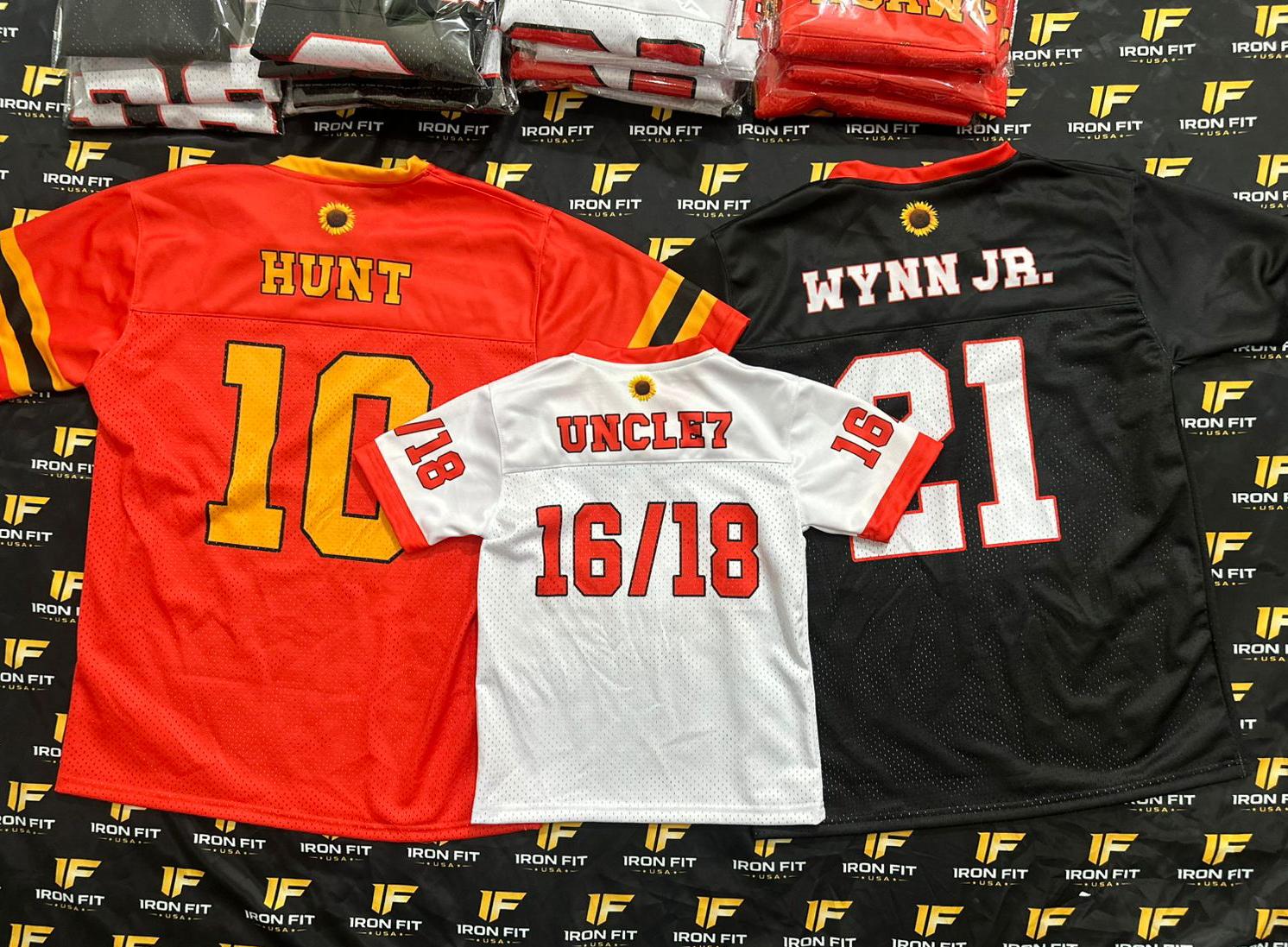 Family & Fan Gear — Custom mesh fan jerseys, name and number