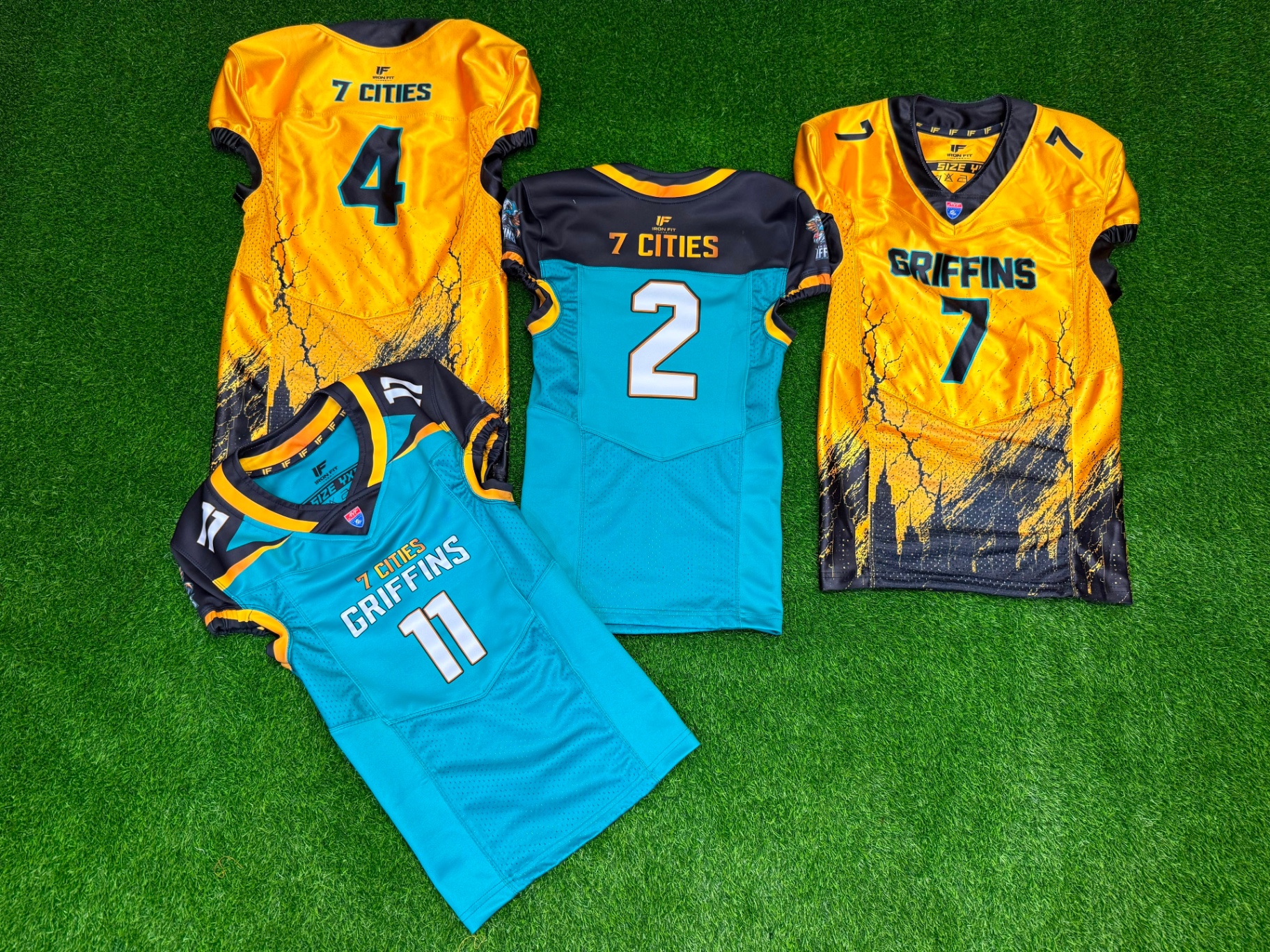 7 Cities Griffins — Full jersey collection, home, away and alternates