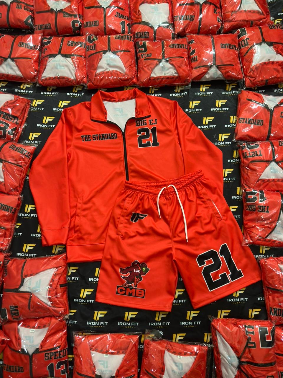 The Standard — Full roster tracksuits and shorts, name and number
